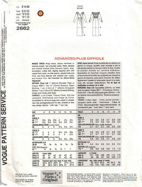 ungaro size chart.